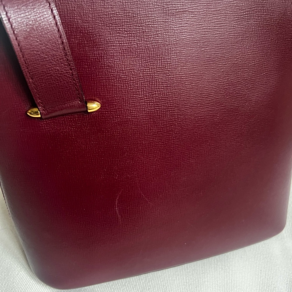 💋Cartier Burgundy Leather Crossbody Bag - Picture 9 of 12